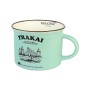 Small ceramic cup with story of Trakai Castle