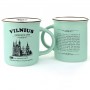 Mint colored mug St. Anne's Church - Vilnius 280ml