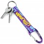 Purple Lithuania keychain with keys attached