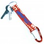 Red Lithuania keychain with keys attached