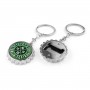 Bottle stopper shape metal keychain - bottle opener Lithuania