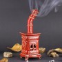Red color handmade incense holder Stufa