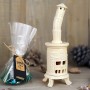 Handmade ceramic incense burner - white stove