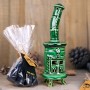 Handmade ceramic incense burner - green stove