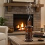 brown ceramic incense burner stove