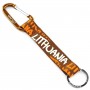 Brown LITHUANIA keychain with carabiner