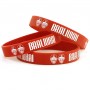 Silicone bracelet Braliukai burgundy