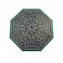 Umbrella Lithuania with green stripe