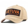 Travel Cap "LIETUVA – Travel, Discover, Explore" – Beige Color