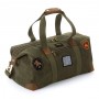 Olive green vintage Travel Sports Bag with Lithuanian Symbols