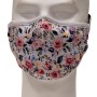White face mask with flowers
