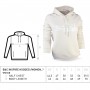 Women’s hoodie “Lithuania” size chart