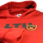Children's red sweater LTU Lithuania with embroidered coat of arms patch