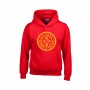 Red heavy blend youth hooded sweat Luithuania 