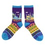 Purple women cotton socks Lithuania City