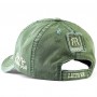 Lithuanian travel green cap with a curved visor – modern design