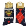 Navy/Red men's socks Lithuania