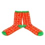 Men's Christmas socks red color
