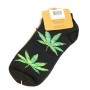 Two pairs men socks with weed leaf