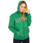 Green sweatshirt with zip Lithuania 1990