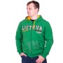 Green sweatshirt with zip Lithuania 1990