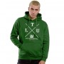 Green unisex hoodie sweatshirt Lithuania LTU