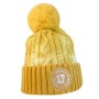 Ocher yellow short winter hat Lithuania