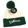 Winter hat Lithuania Green / White