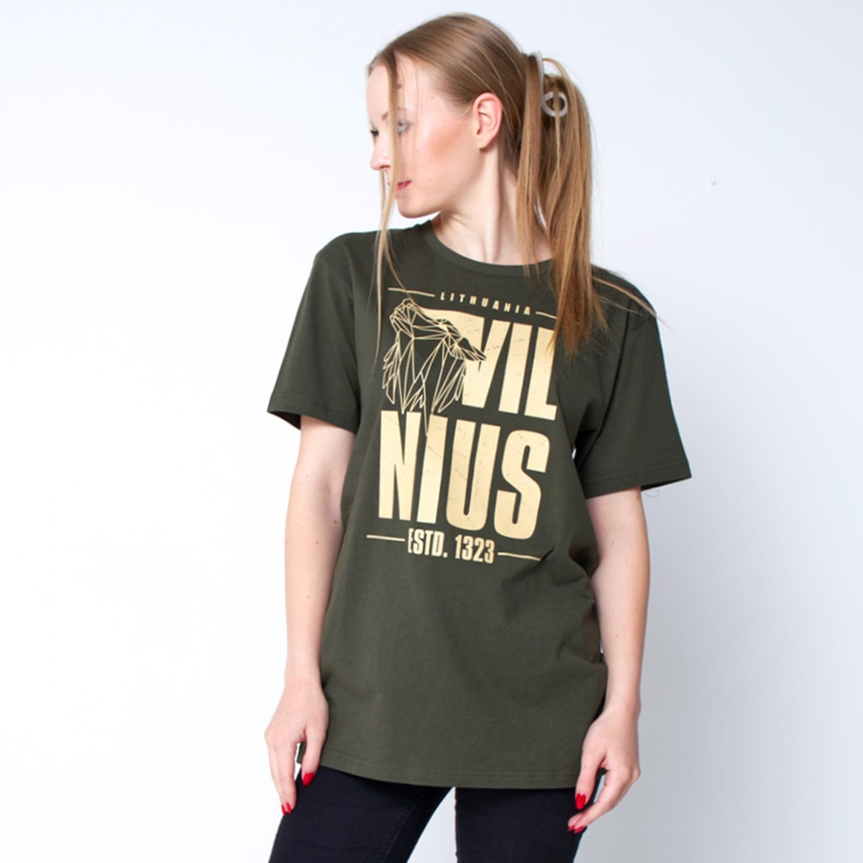 Marškinėliai Vilnius organinės medvilnės, kaina | Citysouvenirs.lt