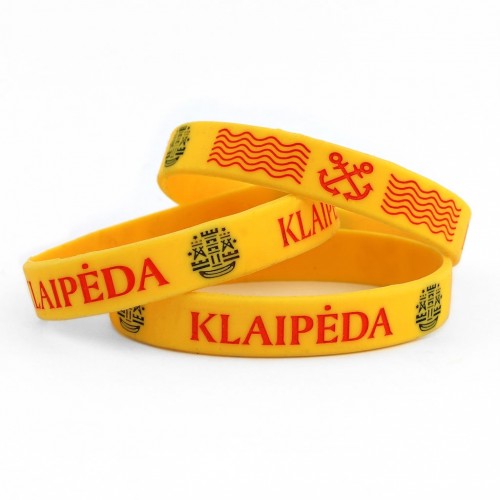Silikoninė apyrankė „Klaipėda“ – jūrinės simbolikos dizainas