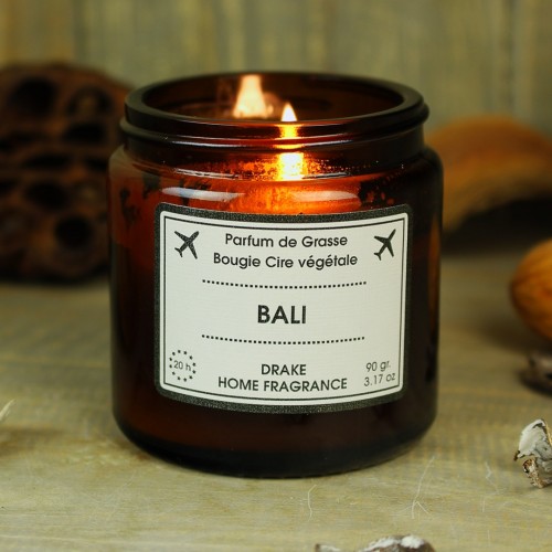 Natūralaus vaško aromatinė žvakė “BALI“