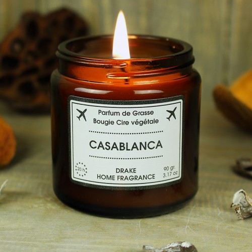 Natūralaus vaško aromatinė žvakė “CASABLANCA“