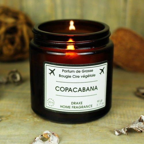 Natūralaus vaško aromatinė žvakė “COPACABANA“