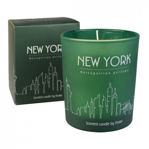 Natūralaus vaško aromatinė žvakė “Didmiesčio aromatas - NEW YORK“ 75 val.