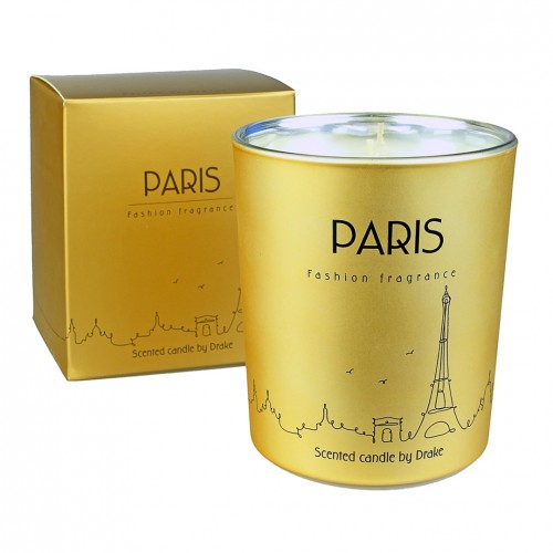 Natūralaus vaško aromatinė žvakė "Mados aromatas - PARIS" 75 val.