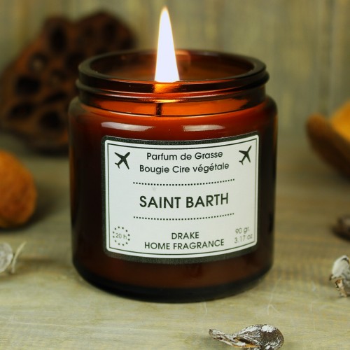 Natūralaus vaško aromatinė žvakė “SAINT BARTH“