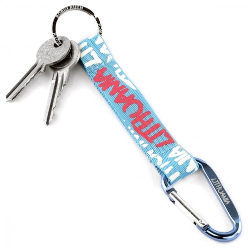 Raktų pakabukas su karabinu LITHUANIA – mėlynas (Robin Ruth)