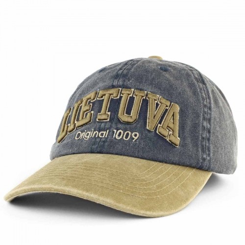Mėlyna kepurė „Lietuva Original 1009“ su chaki snapeliu