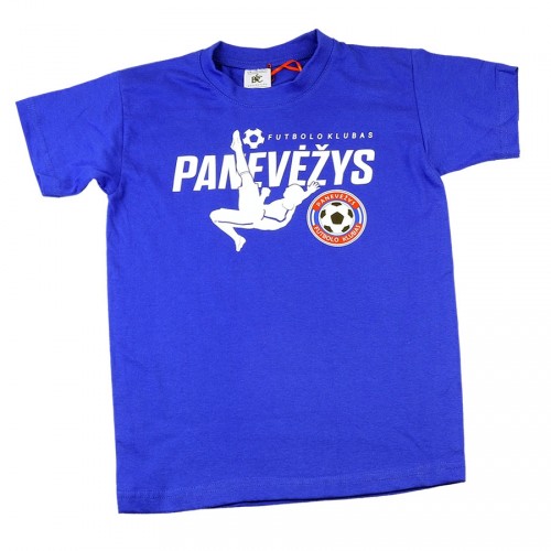 Mėlyni vaikiški futbolo klubo "Panevėžys" marškinėliai