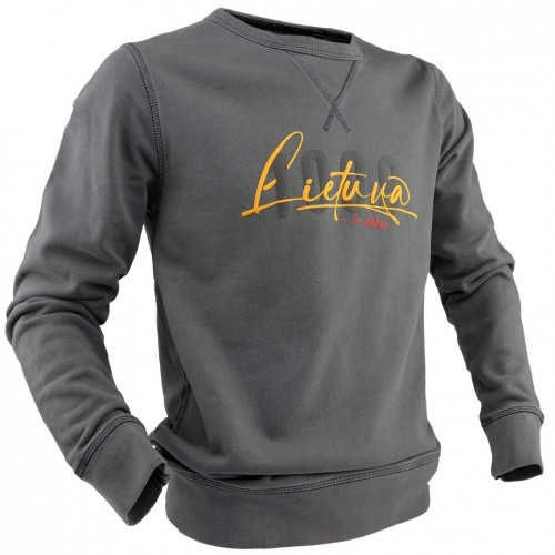 Pilkas vintažinis džemperis "LIETUVA 1009 - ir dabar" – Unisex