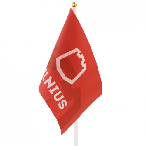 Rankinė vėliavėlė su Vilniaus miesto logotipu