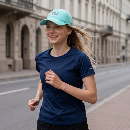 Sportinė Kepurė LTU Lietuva – Mėtų Spalvos su Šviesą Atspindinčia Spauda