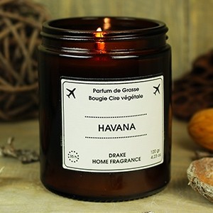 Natūralaus vaško aromatinė žvakė “HAVANA“ 35 val.