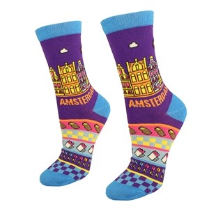 Moteriškos violetinės kojinės Amsterdam, dydis:(36-42)