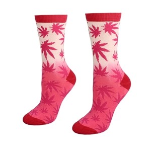 Moteriškos rožinės kojinės su kanapėmis dydis:(36-42)