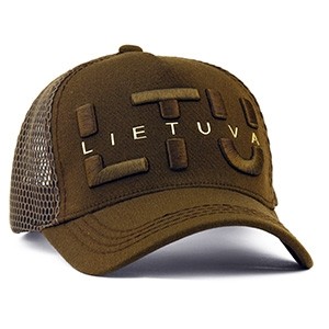 Ruda kepurė su tinkleliu „LTU LIETUVA“ – Robin Ruth