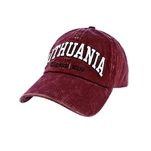 Stilinga Keliautojo Kepurė „Lithuania Original 1009“ – Bordo Spalvos