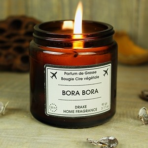 Natūralaus vaško aromatinė žvakė “BORA BORA“