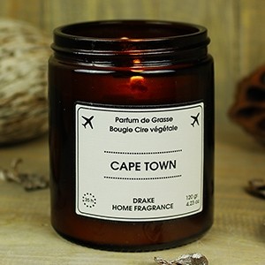 Natūralaus vaško aromatinė žvakė “CAPE TOWN“ 35 val.