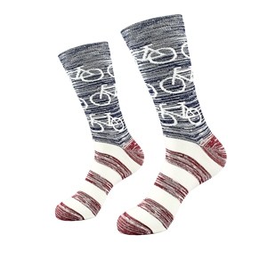 Spalvingos vyriškos kojinės su dvyračiais, dydis: (40-45)